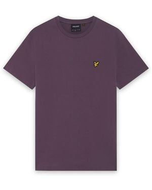 Lyle & Scott Ss T-Shirts Plain T-Shirt - Purple