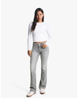 Bershka Jean bootcut - Blanc