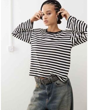 Monki Long Sleeve Top - Blue