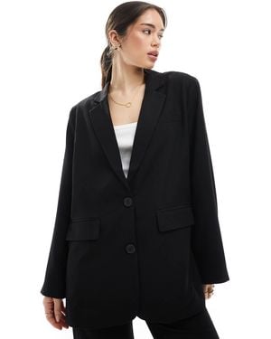 Pieces Boxy Blazer - Black