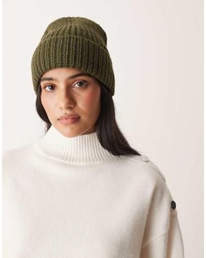 ASOS Gorro De Punto Grueso De -Verde - Neutro