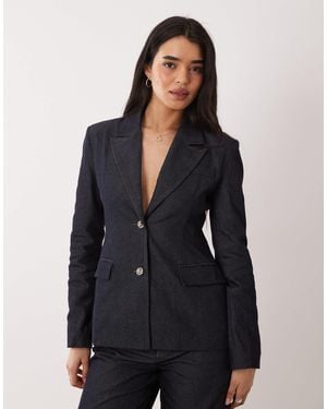 Glamorous Cinched Blazer - Blue