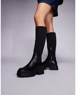 SIMMI Simmi London Sock Knee High Boots - Black