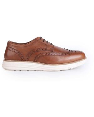 Thomas Crick 'Harrington' Derby Brogue Casual Leather Lace Up Shoe - Brown
