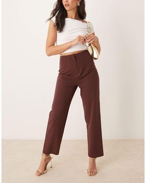 Miss Selfridge – basic-zigarettenhose - Grün