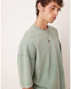 ASOS Premium Oversized Heavyweight T-shirt - Green