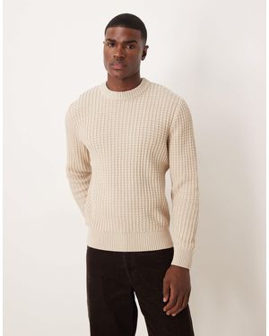SELECTED Homme Knitted Sweater - Natural