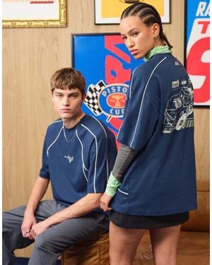 ASOS Disney Pixar Oversized T-shirt With Cars Print - Blue