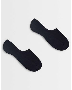 Pieces – 2er-pack sneakersocken - Blau