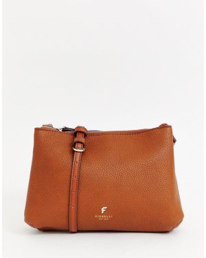 Fiorelli Yasmin Double Zip Cross Body Bag - Brown