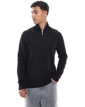 JJ Rebel Maglione Con Zip Corta - Blu