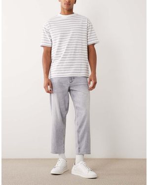 BOSS Hugo Boss Relaxed Fit Denim Jeans - White