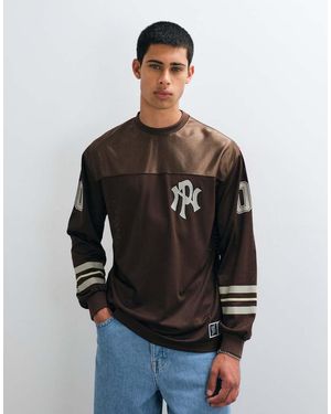 No Problemo Sportshirt Met Lange Mouwen En Nyp-Logo - Zwart