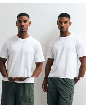 Carhartt Set Van 2 T-Shirts Met Standaard Ronde Hals - Wit