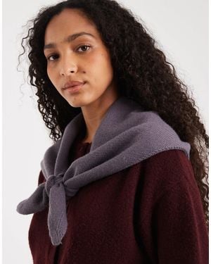 Glamorous Écharpe triangle en maille - Gris