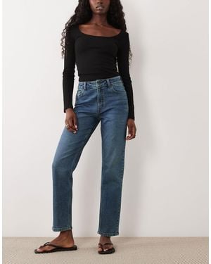 ASOS Slim Fit Mom Jeans - Blue