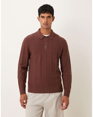 Abercrombie & Fitch – langärmliger pullover - Rot
