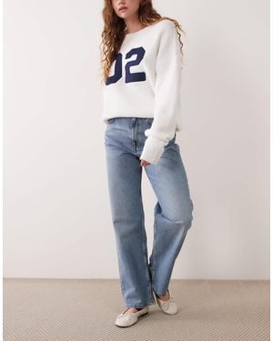 ARKET Relaxed Boyfriend Jeans With Small Split - Blue