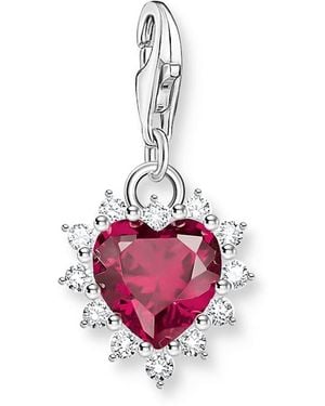 Thomas Sabo Charm Plateado, Blanco Y Rojo De - Rosa