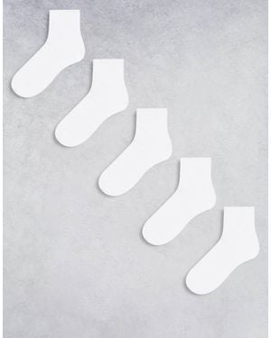 ASOS 5 Pack Ankle Socks - White