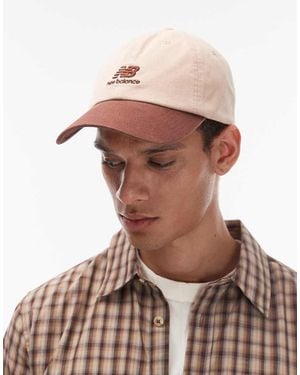 New Balance 6-panel Flying Stacked Logo Hat - Brown