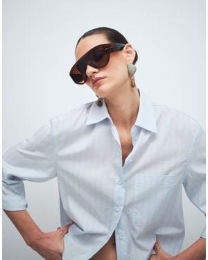 Mango 100% Cotton Long Sleeve Shirt - White