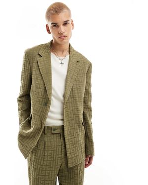 Viggo – malacia – oversize-anzugjackett - Grün