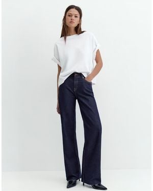 Pull&Bear Straight Wide-leg Jeans - Blue