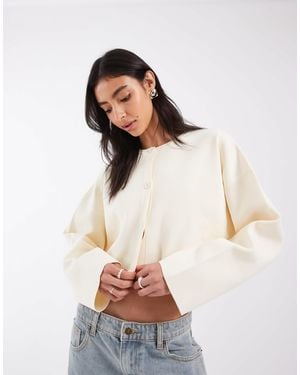 ASOS Strick-cardigan mit fledermausärmeln - Weiß