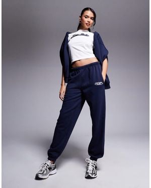 Kaiia Studio Embroidered Logo Cuffed jogger Co-ord - Blue
