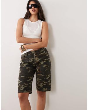 Lioness Penny Exclusive Asymmetric Button Detail Relaxed Leg Jorts - Multicolor