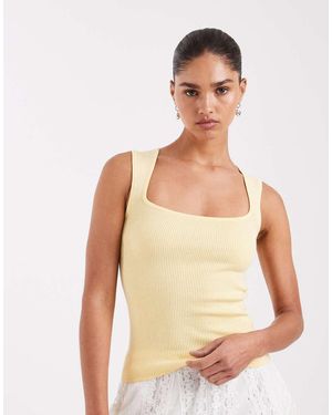 JJXX Knitted Sqaure Neck Top - Green