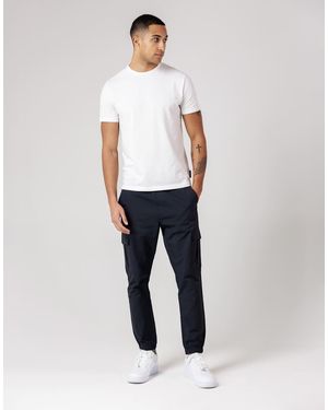 French Connection Nylon Tech Cuffed Cargo Trousers - White