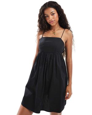 ONLY Tie Back Detail Mini Cami Dress - Black