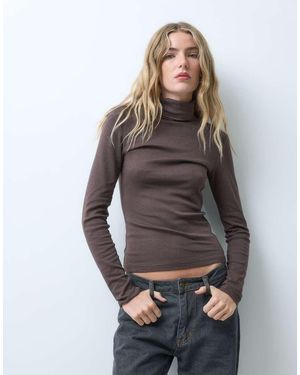 JJXX High Neck Long Sleeve Top - Grey