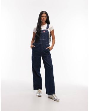 Dickies Salopette ample en jean - indigo foncé - Bleu