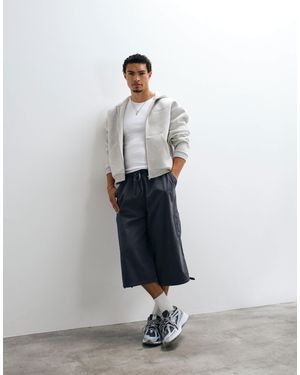 Collusion Utility Jorts - White
