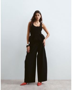 ARRANGE Spence Tailored Wool Trouser - Black