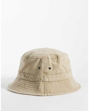 ASOS Sombrero De Pescador Lavado En Tono Neutro