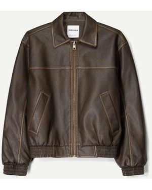 Bershka Giacca Oversize - Marrone