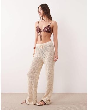 Iisla & Bird – gehäkelte strandhose - Natur