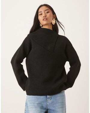 Pretty Lavish – oversize-strickpullover - Schwarz