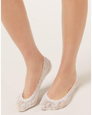 Calzedonia Lace No-Show Socks - Natural
