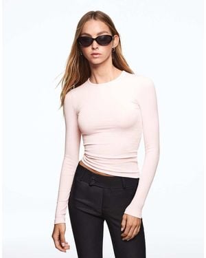 Bershka Long Sleeve Top - White