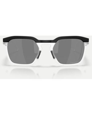 Oakley Hstn Sq Square Polarised Sunglasses With Mirrored Lens - Black