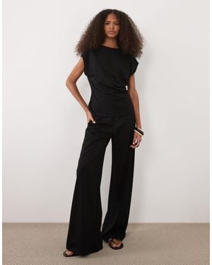 Mango Candelo Straight Trouser Co-ord - Black