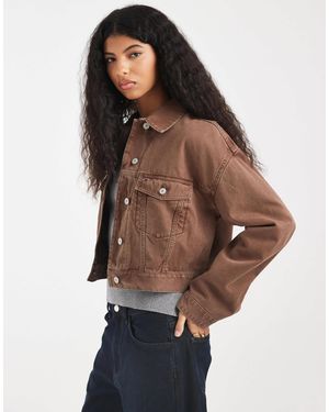 Tommy Hilfiger Essential Trucker Jacket - Brown