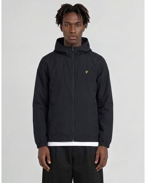 Lyle & Scott Mid Jackets Foundation Zip Through Hooded Jacket - Blue