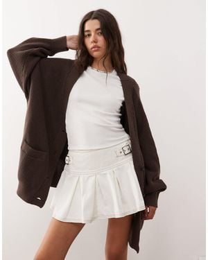 Monki Gilet oversize - chocolat - Marron