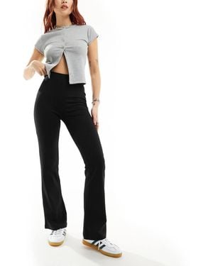 Jdy High Waisted Flare Trousers - Black